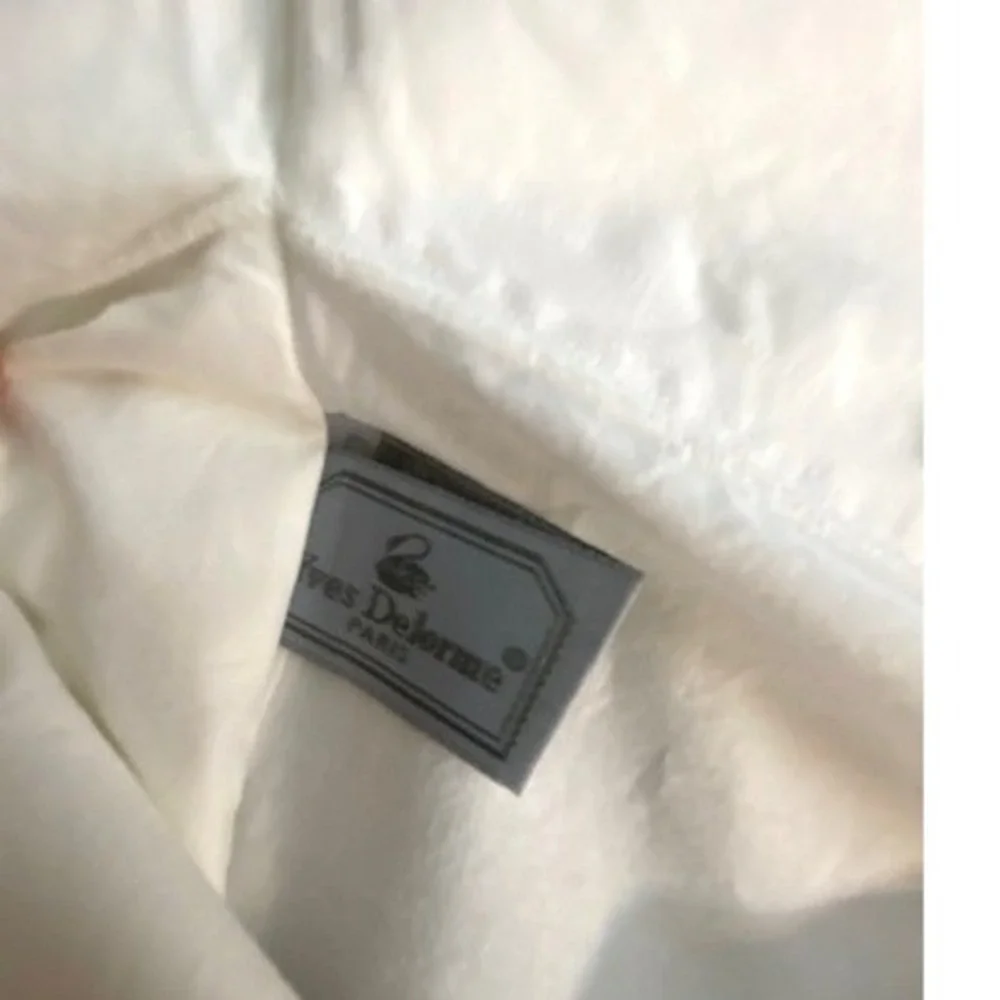 Yves Delorme AVRIL Yellow Parrot Tulip White Cotton Pillow Sham 28